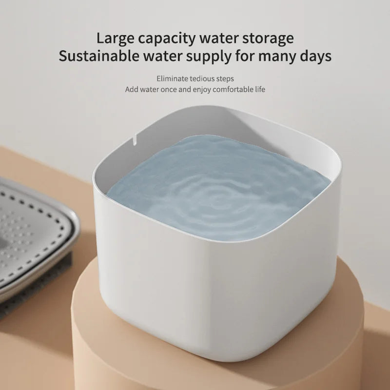 Self-Filtering Cat Water Fountain — 3L Silent USB Pet Dispenser