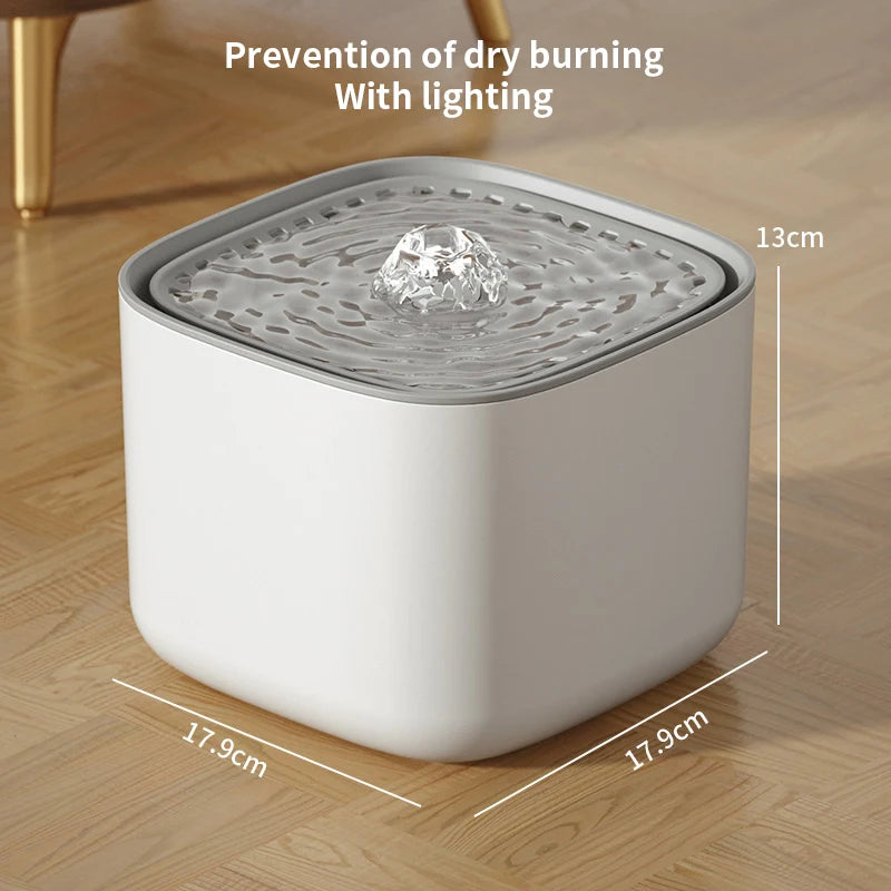 Self-Filtering Cat Water Fountain — 3L Silent USB Pet Dispenser