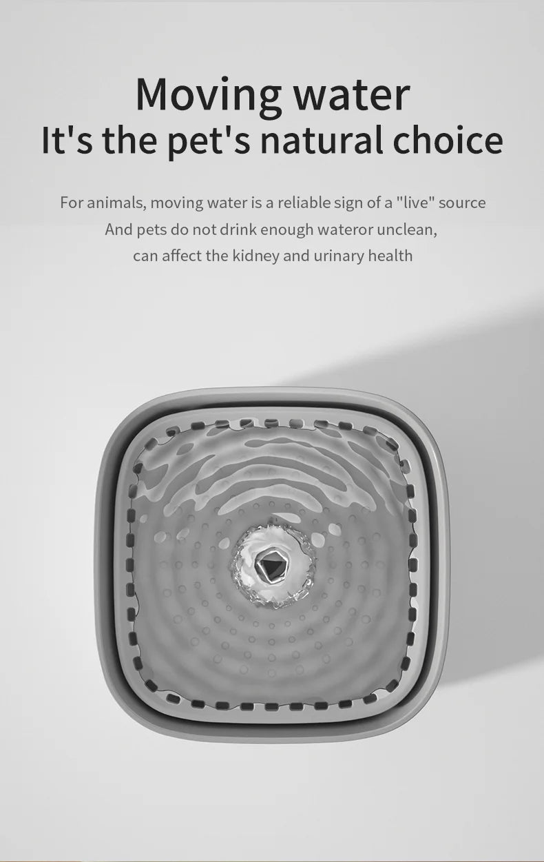 Self-Filtering Cat Water Fountain — 3L Silent USB Pet Dispenser