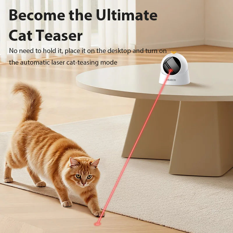 Automatic 360° Cat Laser Toy — Interactive Electric Teaser for Indoor Cats