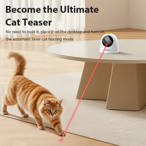 Automatic 360° Cat Laser Toy — Interactive Electric Teaser for Indoor Cats