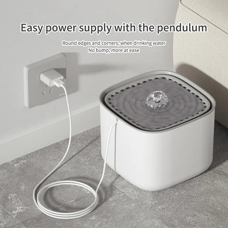 Self-Filtering Cat Water Fountain — 3L Silent USB Pet Dispenser