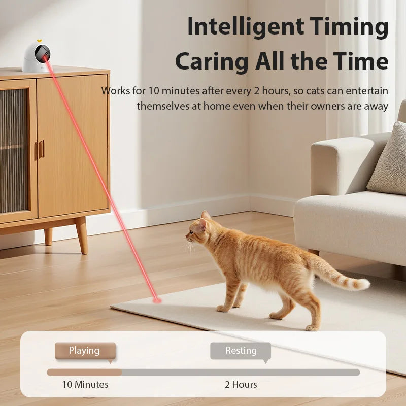 Automatic 360° Cat Laser Toy — Interactive Electric Teaser for Indoor Cats