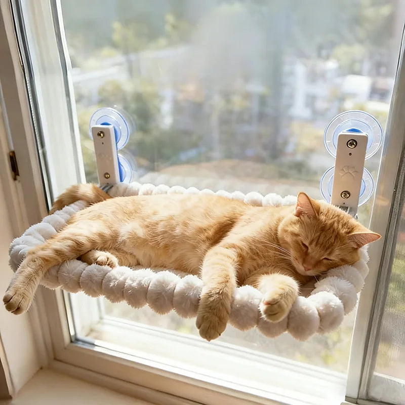 Cat Window Hammock — Large Suction Cup Perch for Indoor Cats
