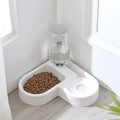 2-in-1 Pet Food & Water Bowl — Dual Compartment for Cats & Dogs