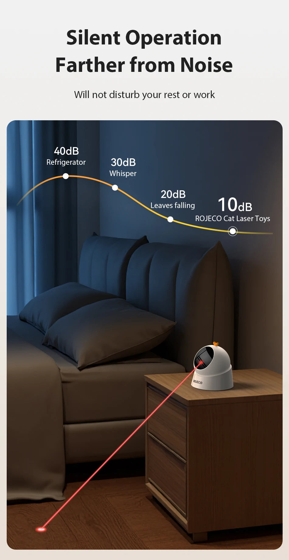 Automatic 360° Cat Laser Toy — Interactive Electric Teaser for Indoor Cats
