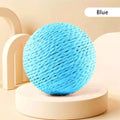 Sisal Cat Scratching Ball Toy with Bell — 10cm