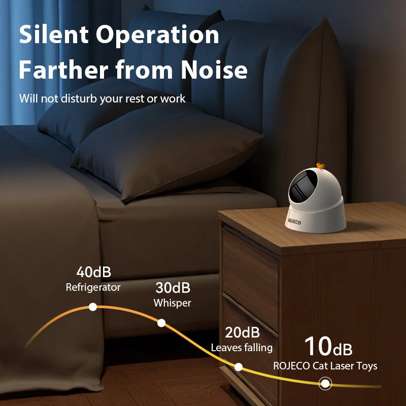 Automatic 360° Cat Laser Toy — Interactive Electric Teaser for Indoor Cats