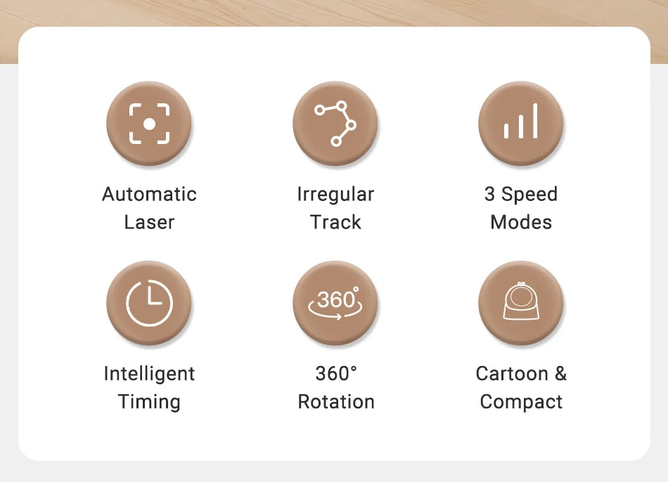 Automatic 360° Cat Laser Toy — Interactive Electric Teaser for Indoor Cats