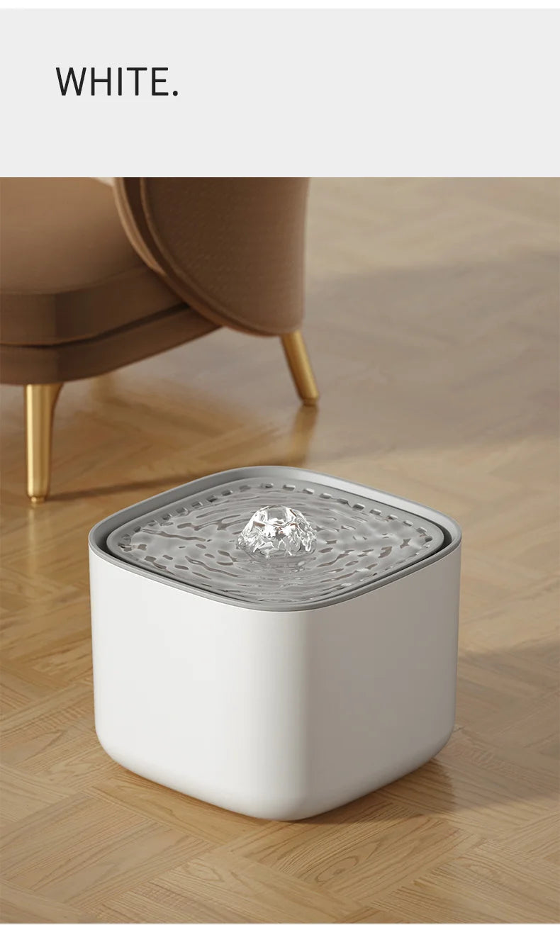 Self-Filtering Cat Water Fountain — 3L Silent USB Pet Dispenser